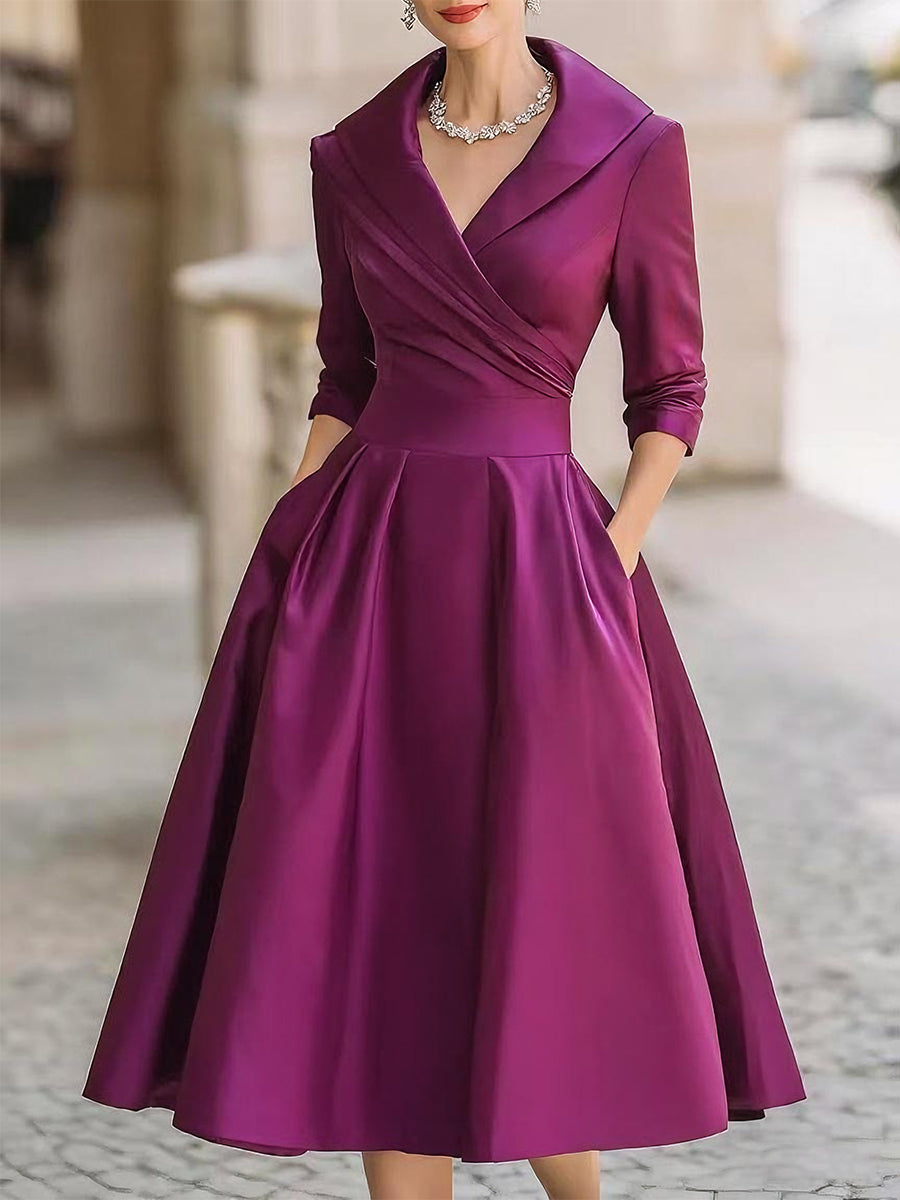 Noelia | Midikleid aus Satin