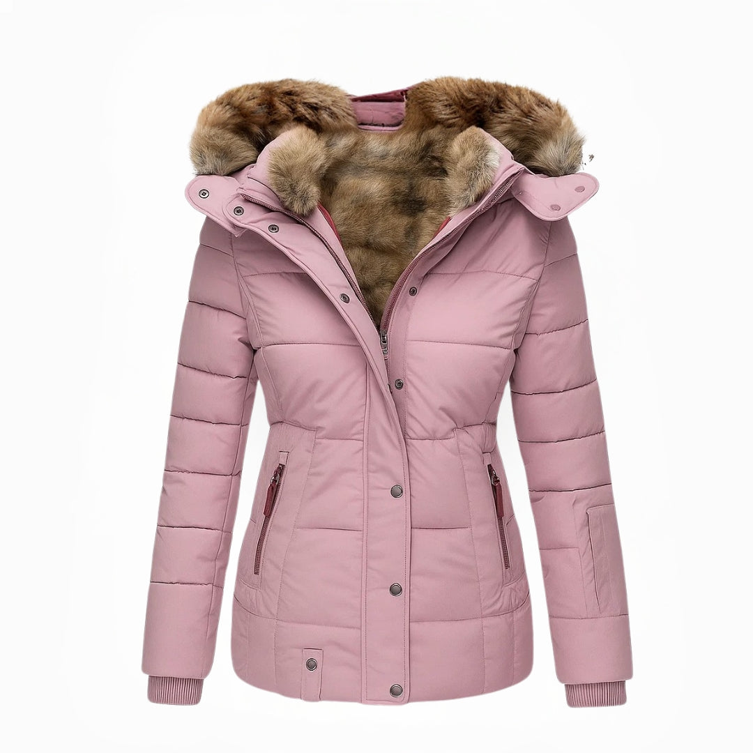 Tamara | Warmer Wintermantel mit weichem Kunstfellfutter