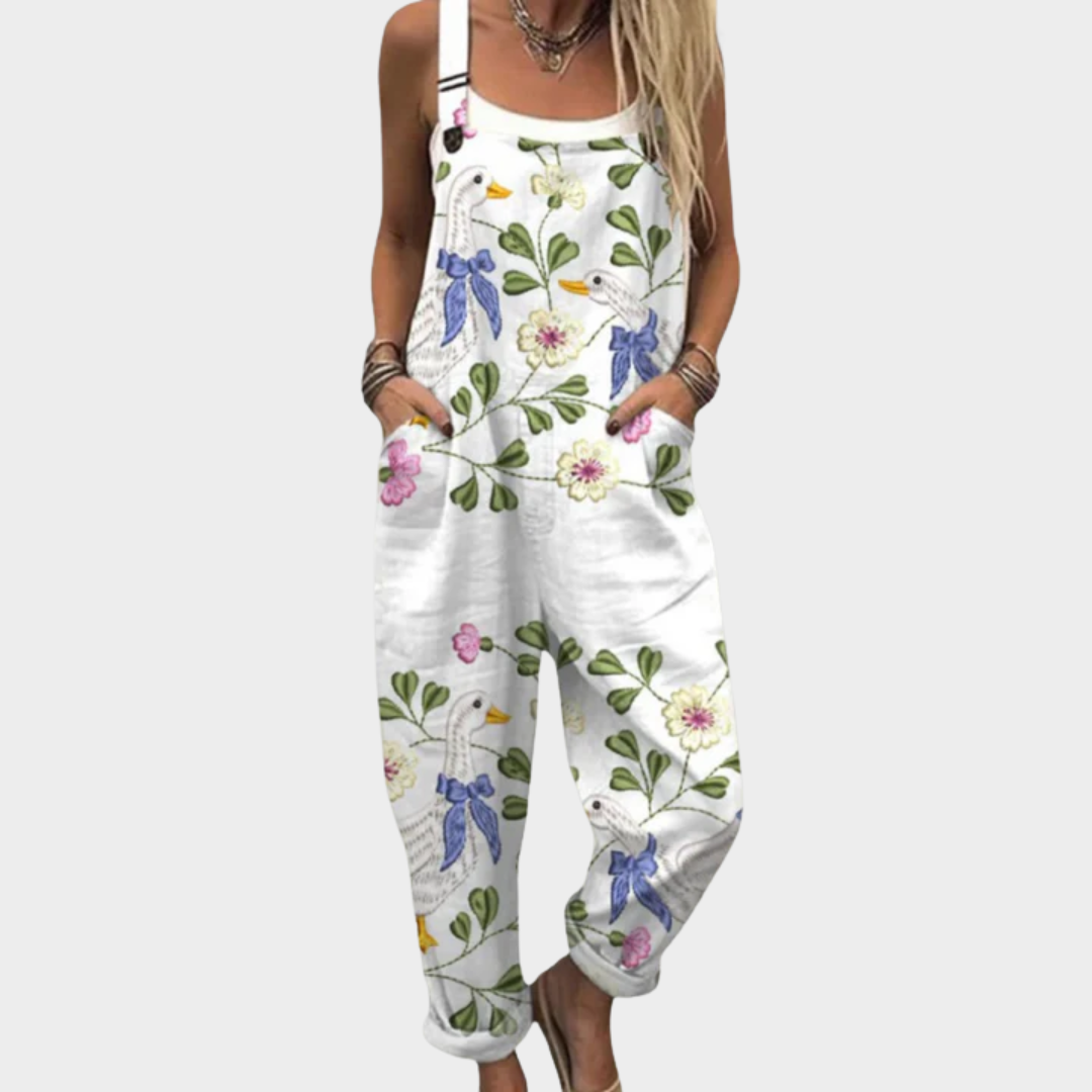 Bequemer Overall mit Muster
