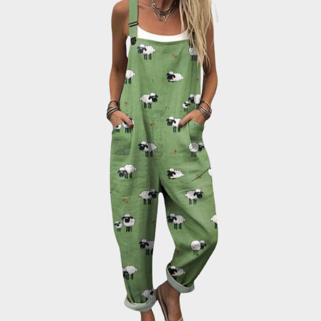 Bequemer Overall mit Muster
