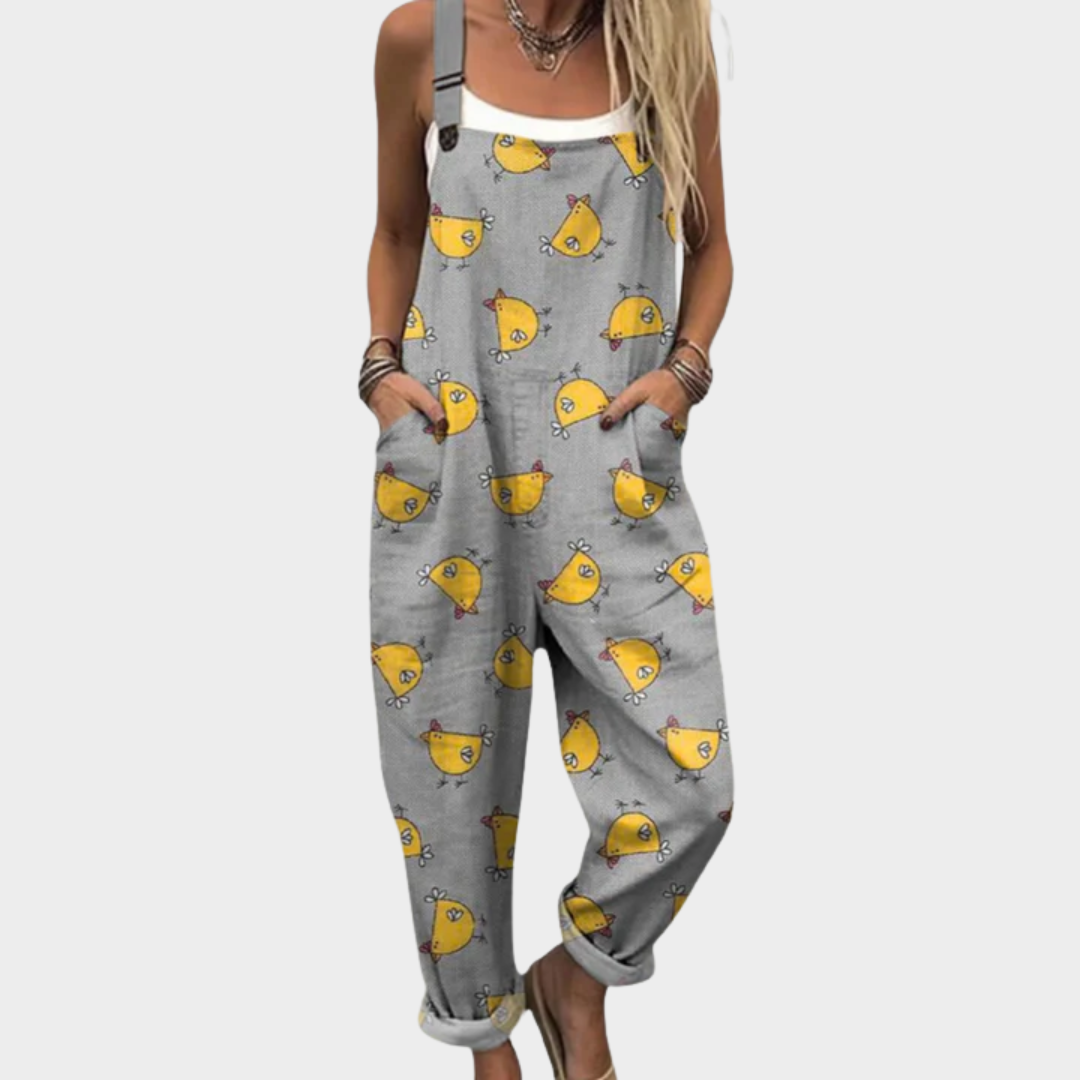 Bequemer Jumpsuit mit Muster