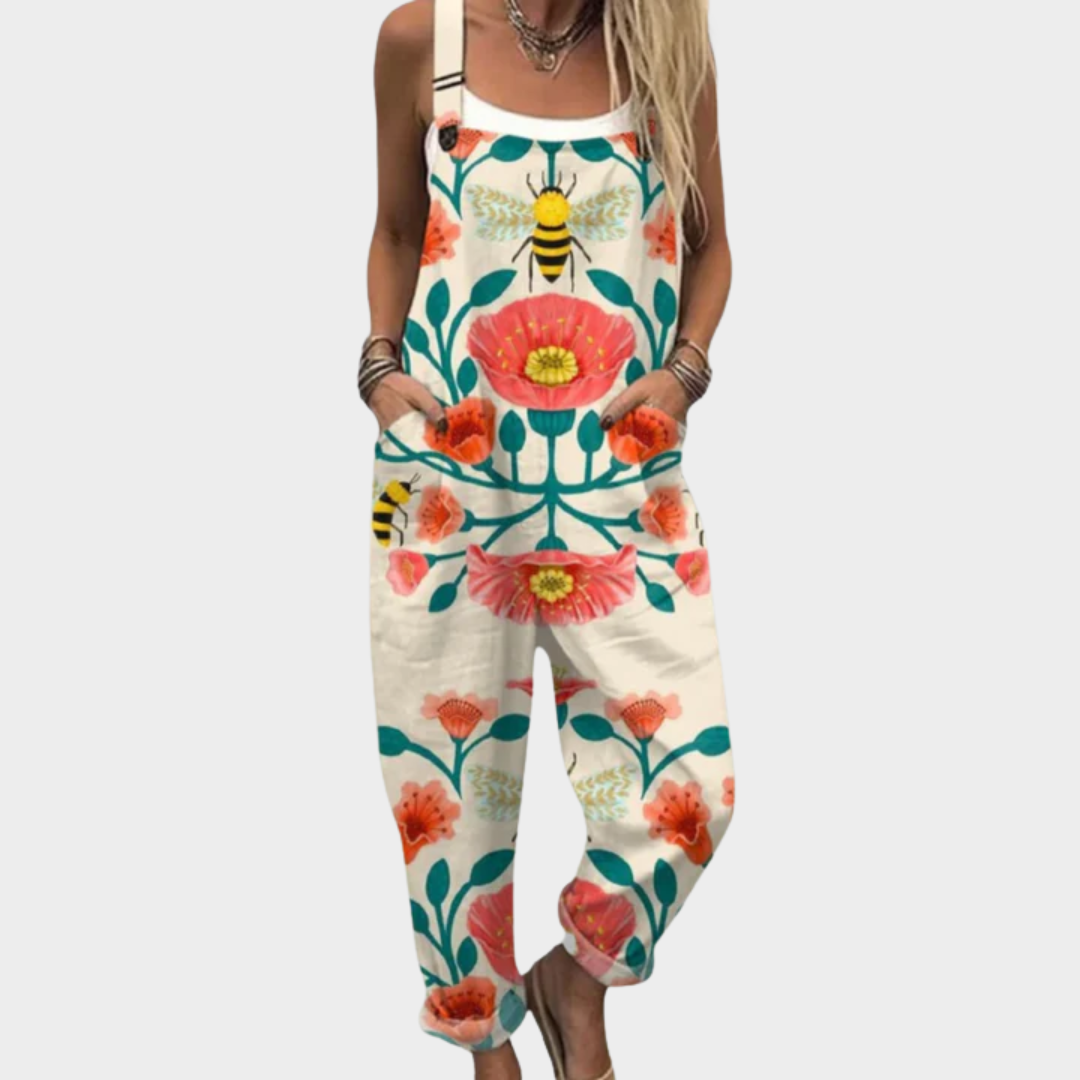 Bequemer Overall mit Muster
