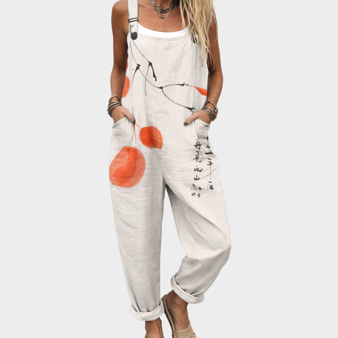 Bequemer Overall mit Muster
