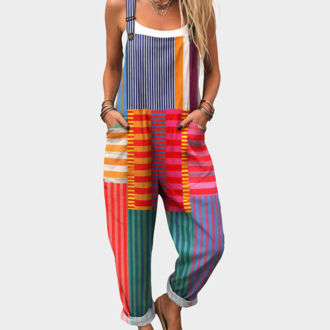 Bequemer Overall mit Muster
