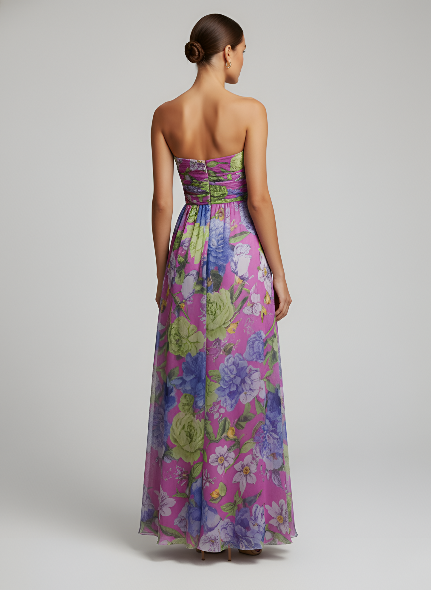 Daniela™ | Asymmetrisches florales Impact-Kleid