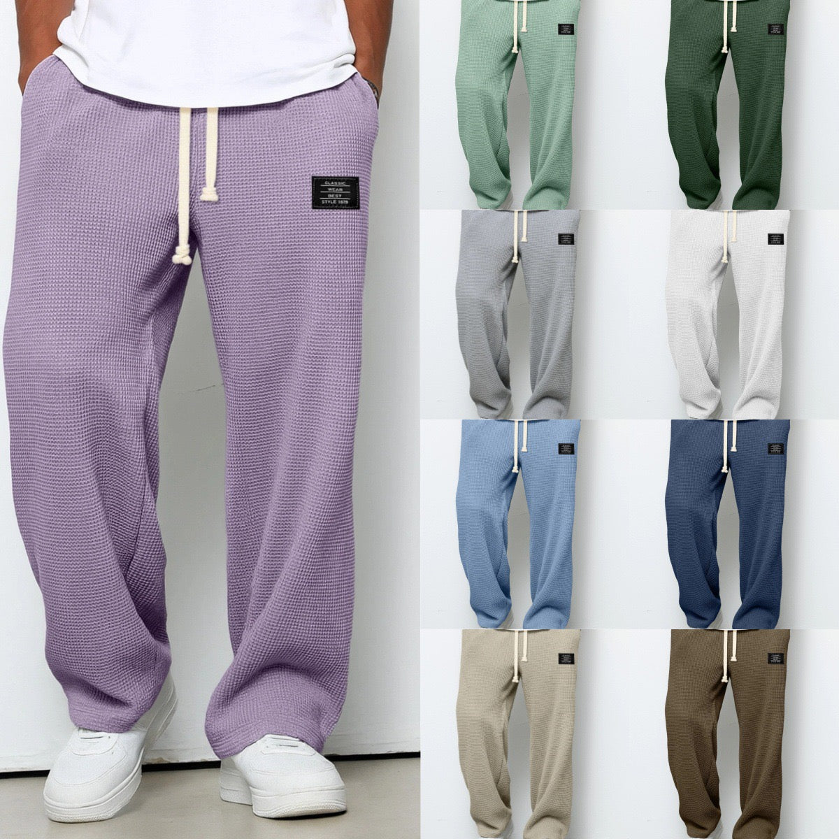Nicolas | Weite Hosen mit verstellbarer Taille