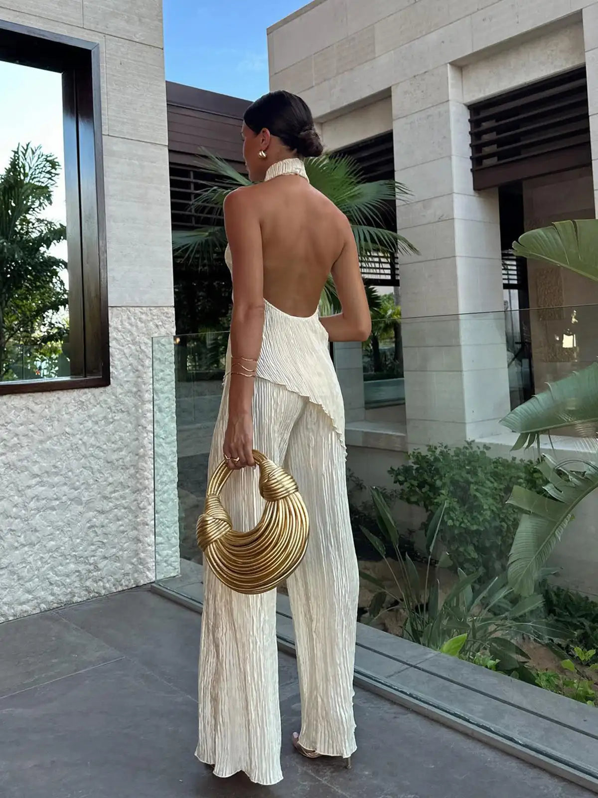 Set Luna™ | Neckholder-Top & Marlenehose