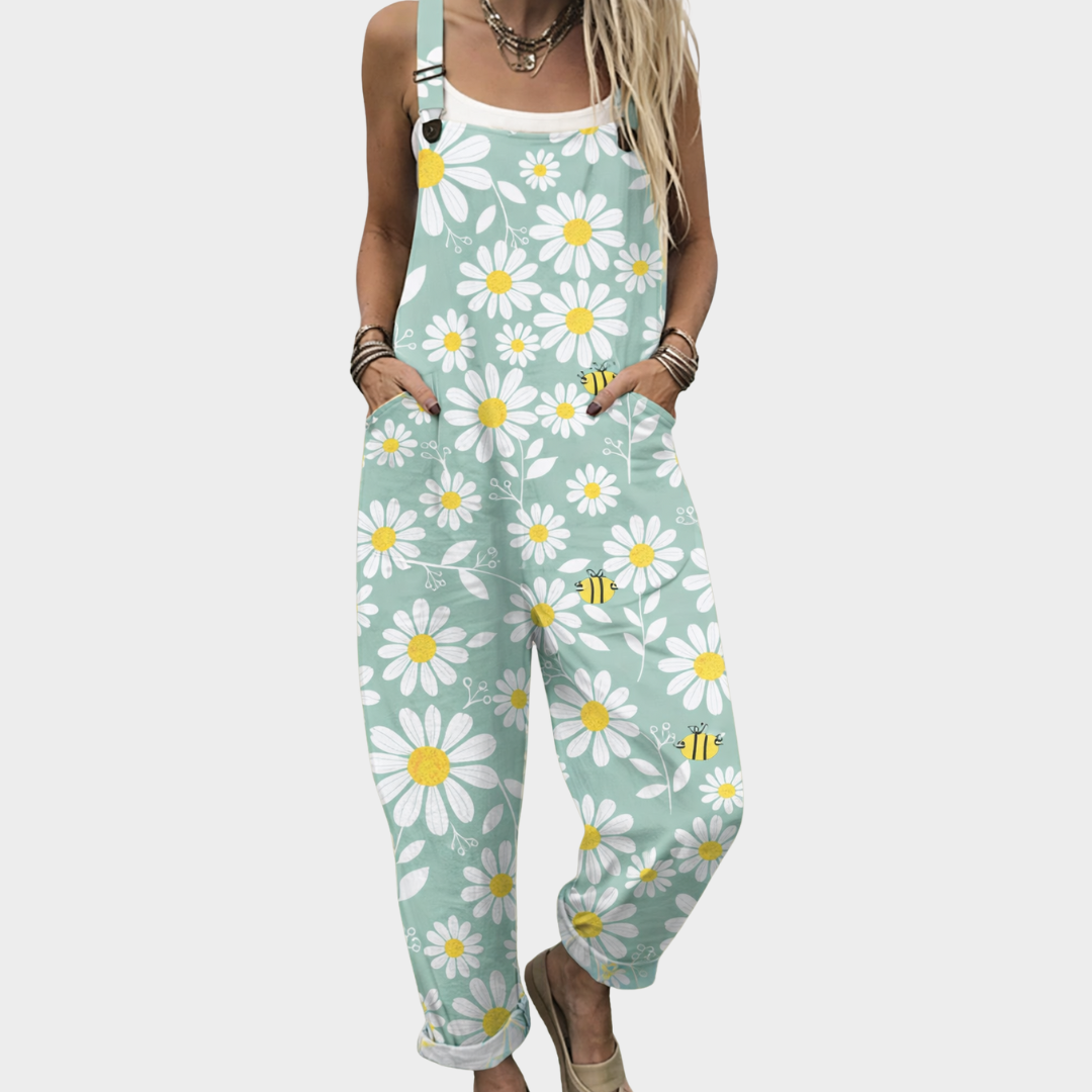 Bequemer Overall mit Muster