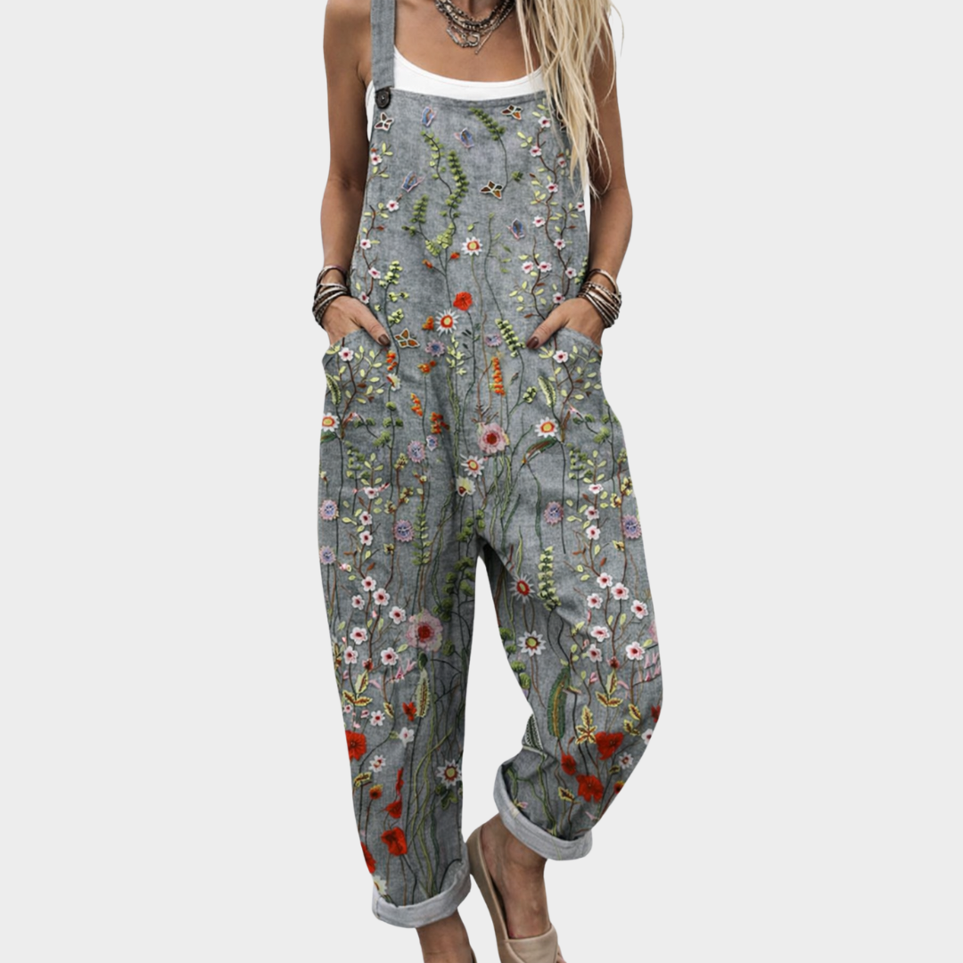 Bequemer Overall mit Muster