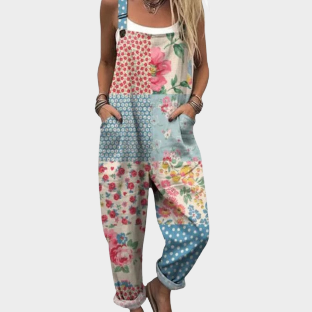 Bequemer Overall mit Muster