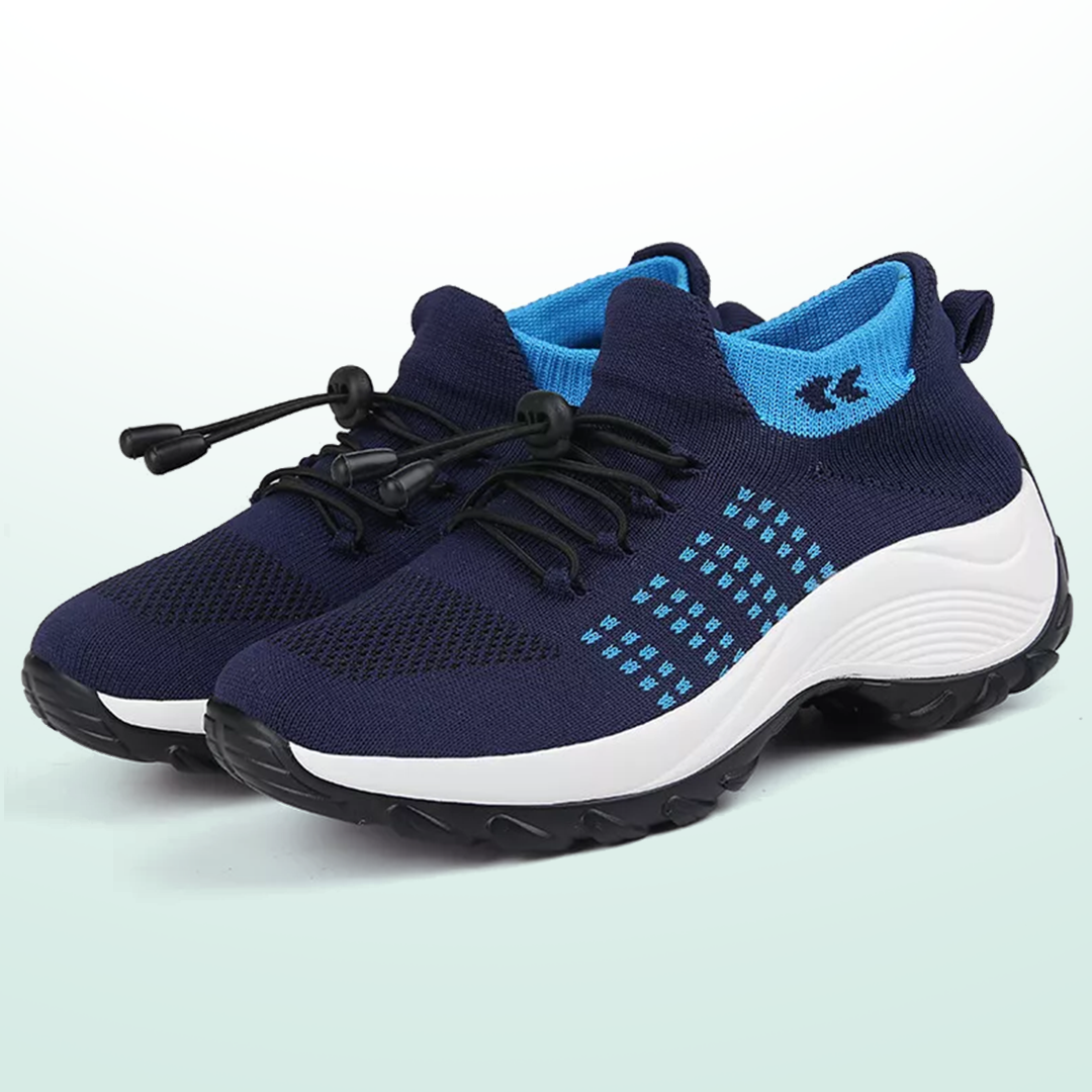 Ambulo Orthopädische Stoffschuhe - Marineblau