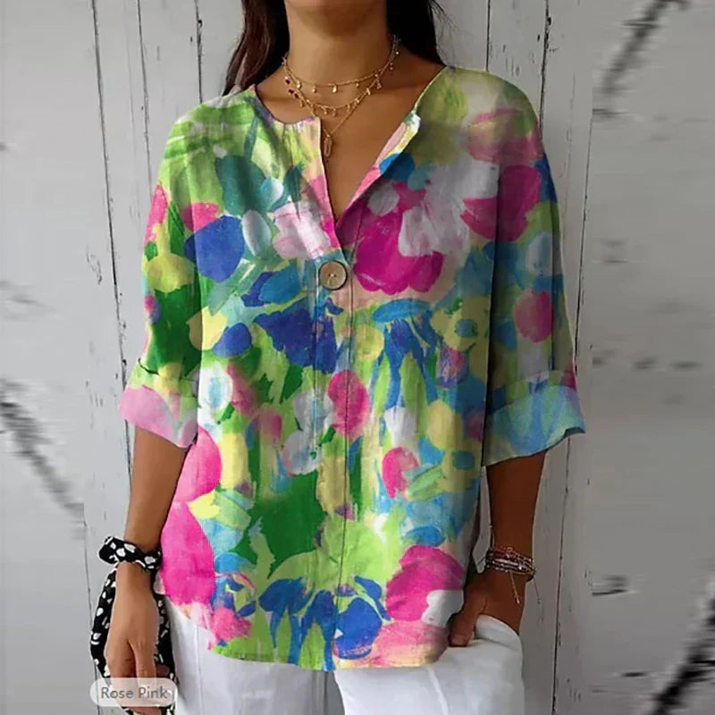 Elena | Leichte Blumenbluse