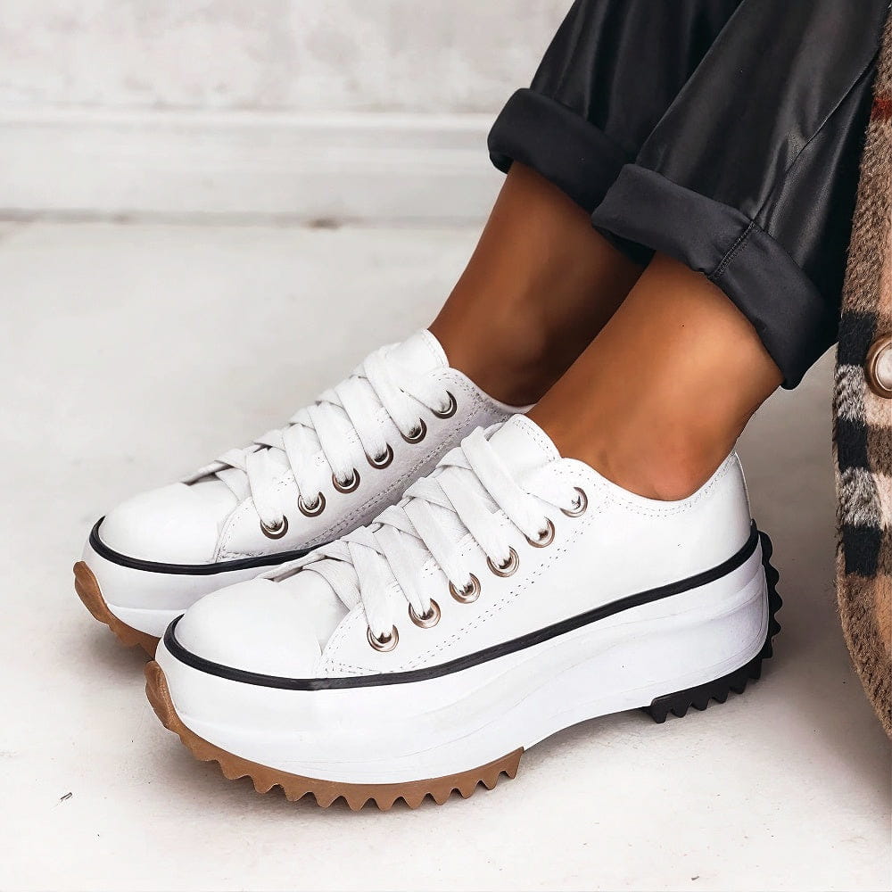Elina Bequeme Schuhe mit klobigem Absatz aus Canvas im urbanen Stil