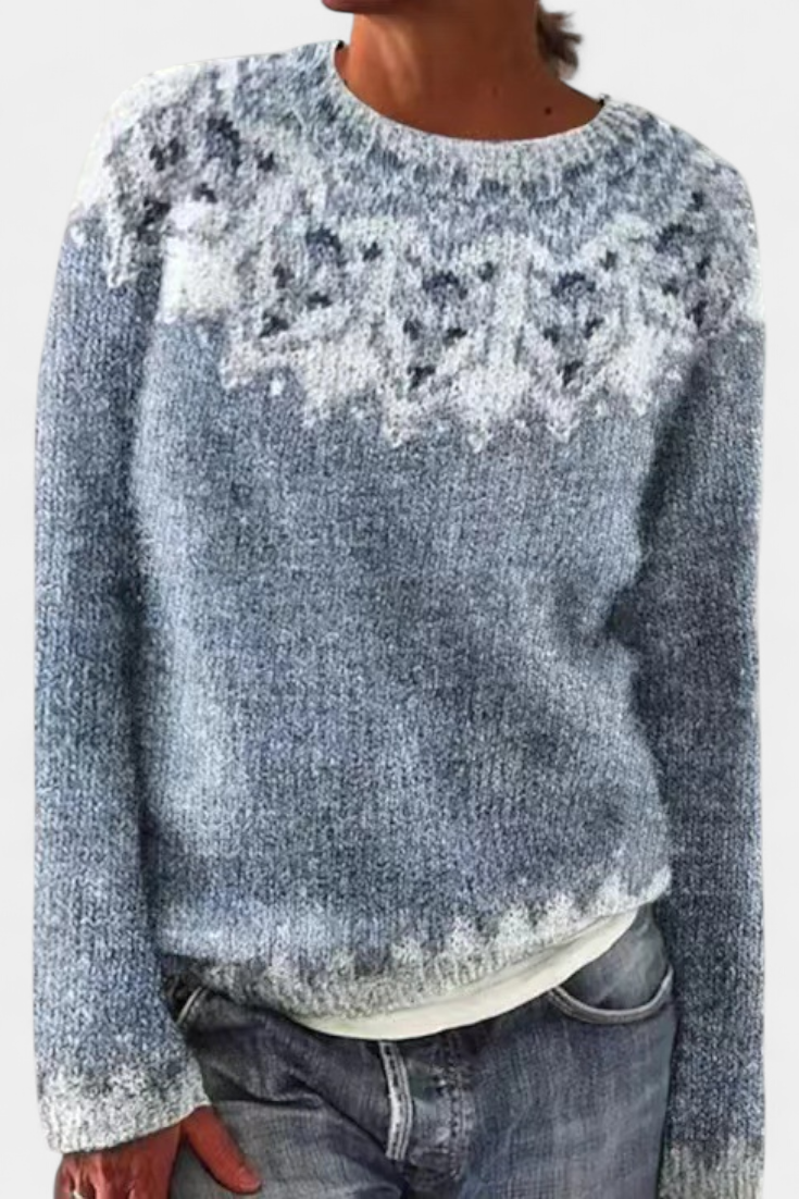 Jolessa Strickpullover mit Nordischem Muster