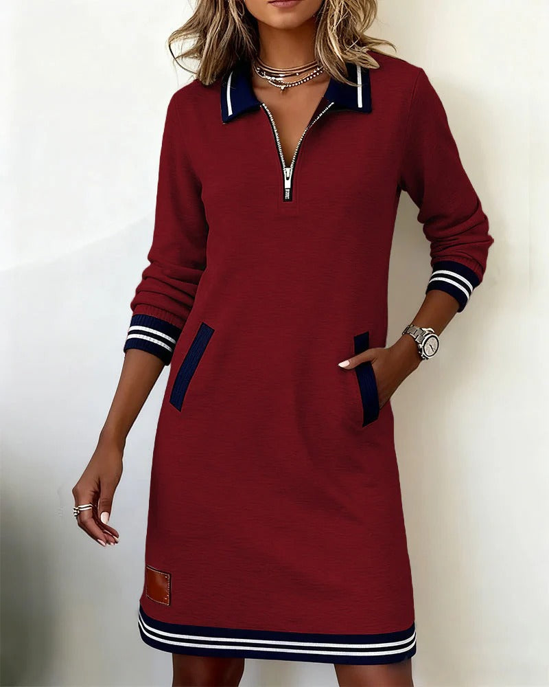 Catalina | Langarm-Baumwollkleid