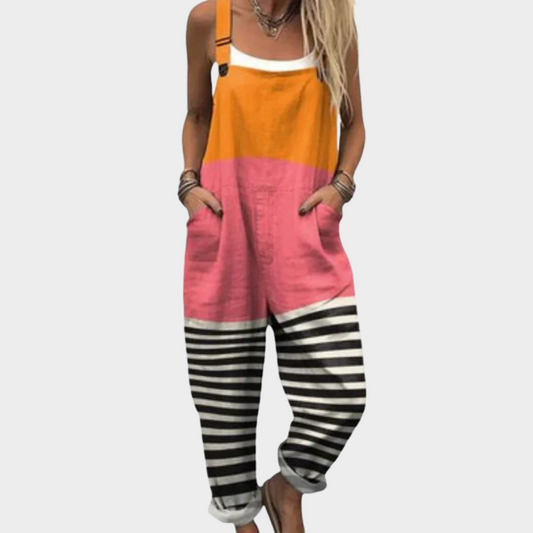 Bequemer Overall mit Muster