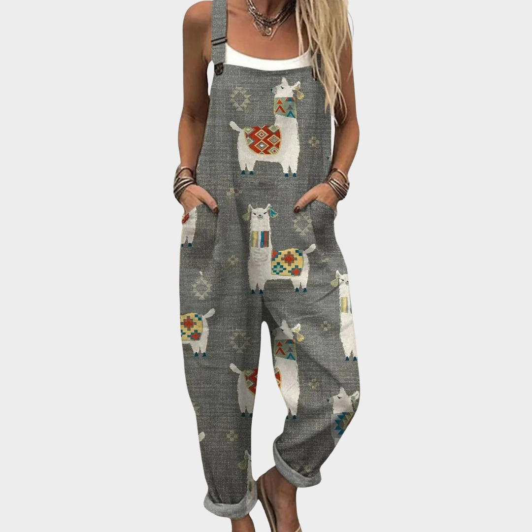 Bequemer Jumpsuit mit Print