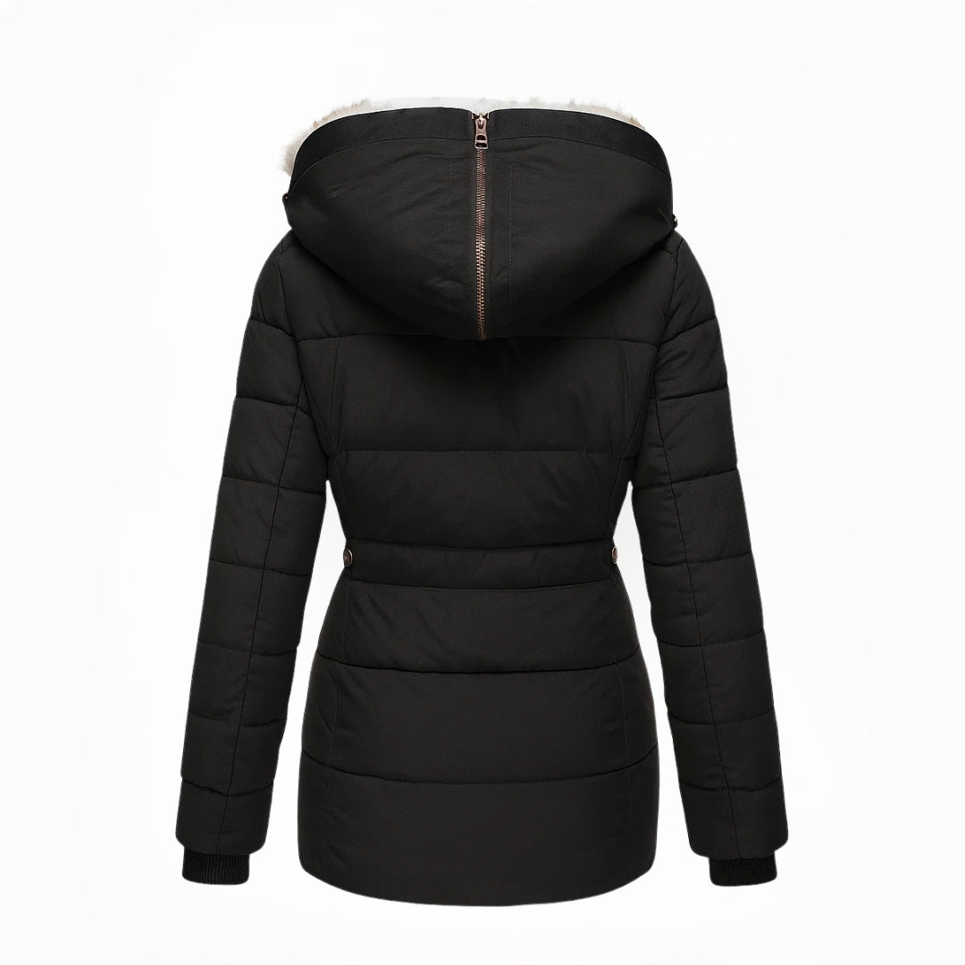 Tamara | Warmer Wintermantel mit weichem Kunstfellfutter