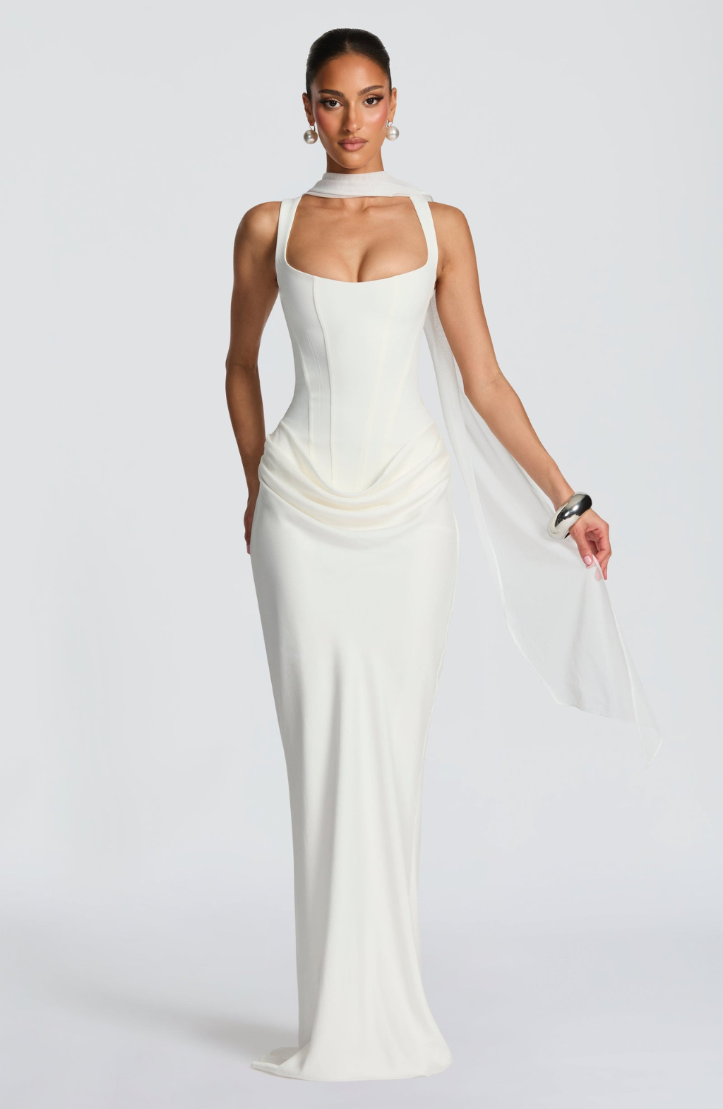 Rosa™ | Fließend geschnittenes Kleid mit eng anliegendem Korsett