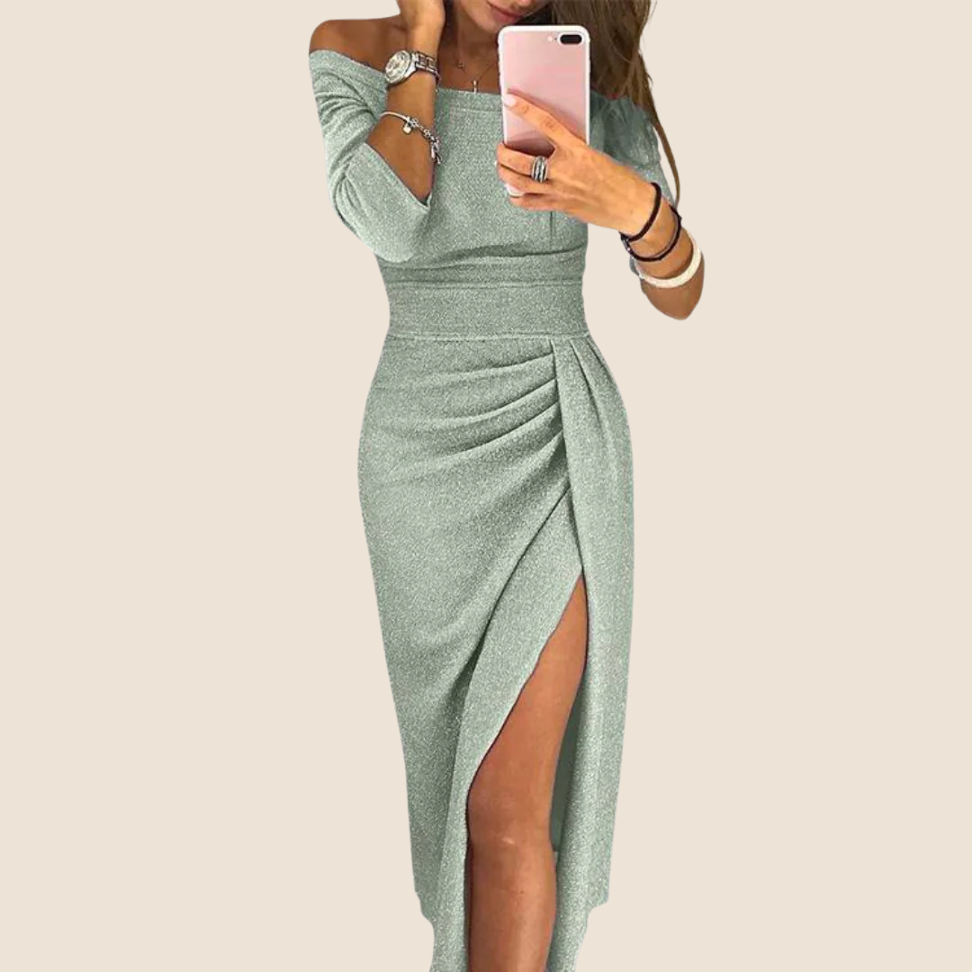 Marina | Elegantes Maxikleid mit Neckholder und fließendem Schnitt