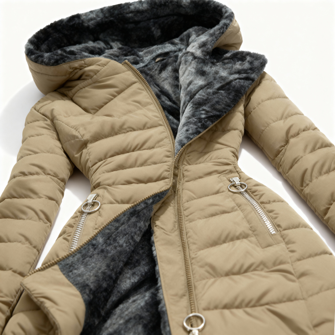 Beatrice™ | Warmer Mantel mit Pelz gefüttert