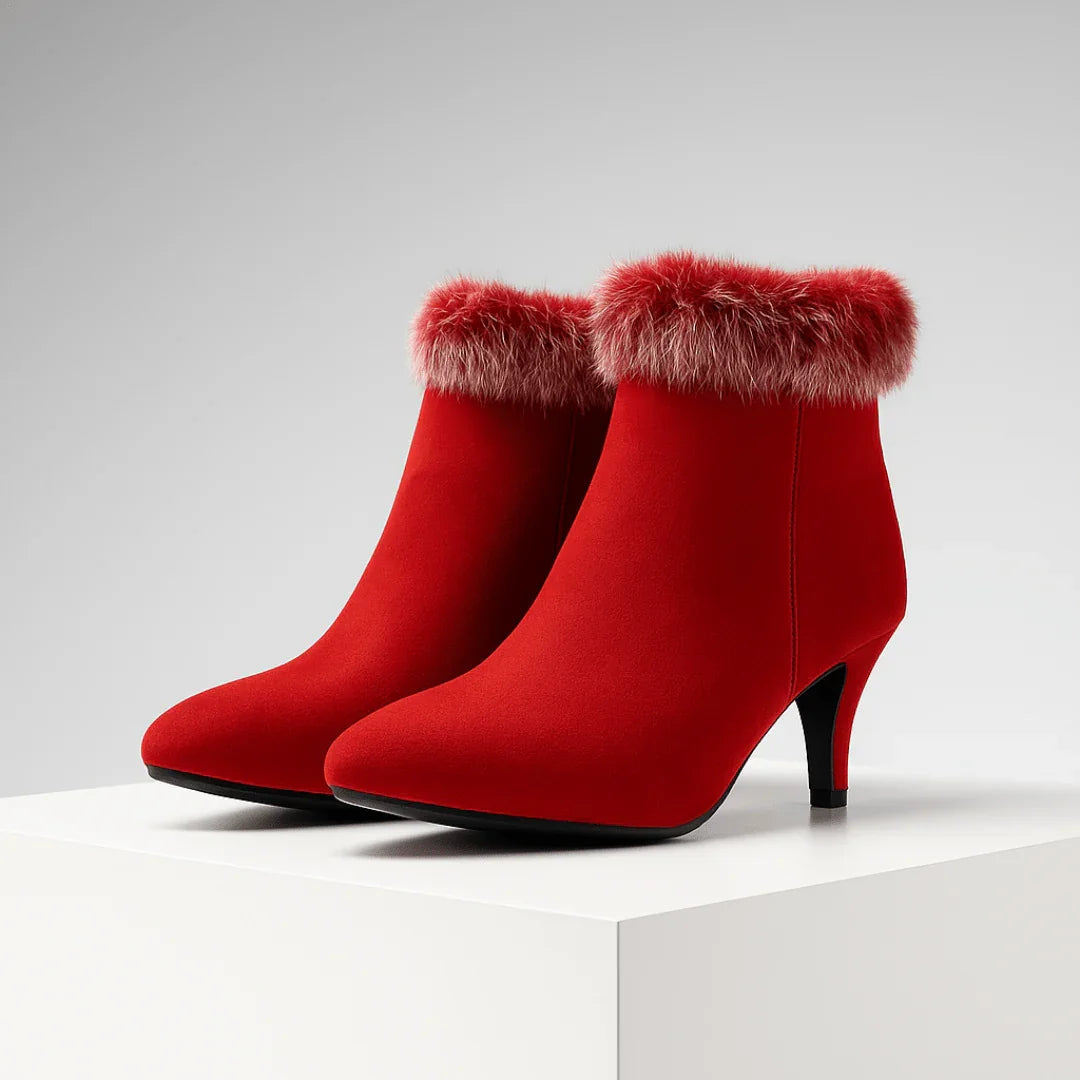 Aurora Kunstfell-Stiefel