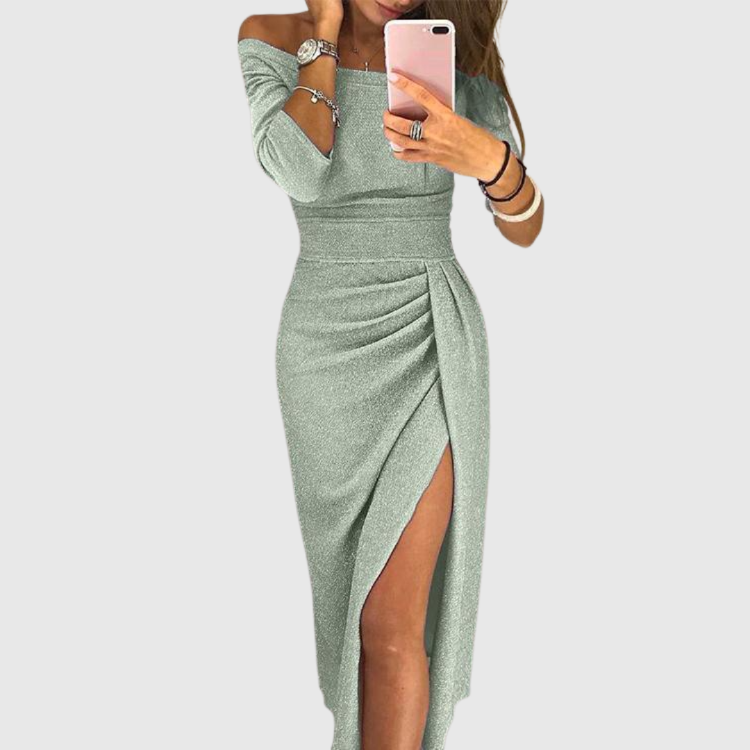 Marina | Elegantes Maxikleid mit Neckholder und fließendem Schnitt