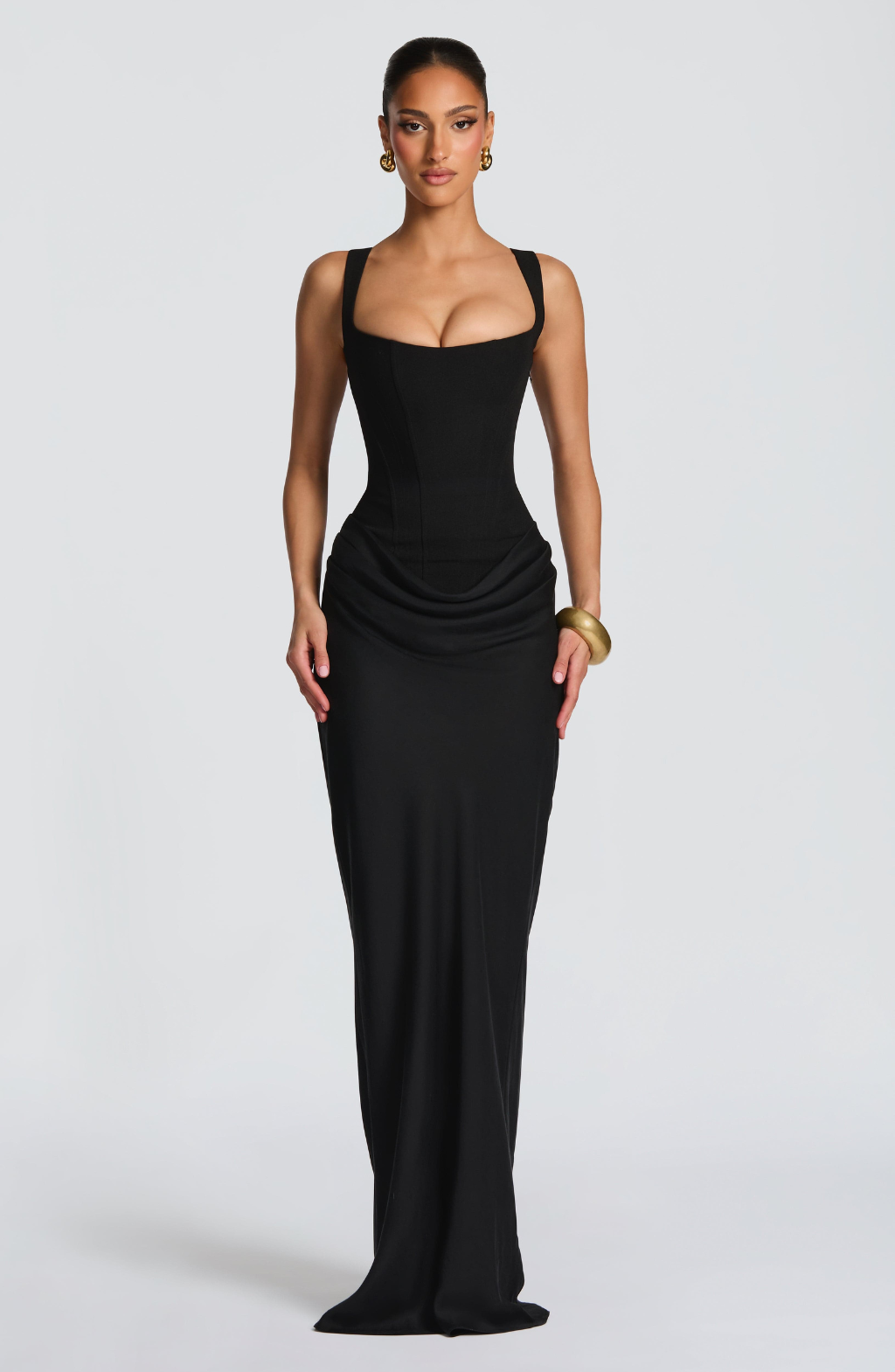 Rosa™ | Fließend geschnittenes Kleid mit eng anliegendem Korsett