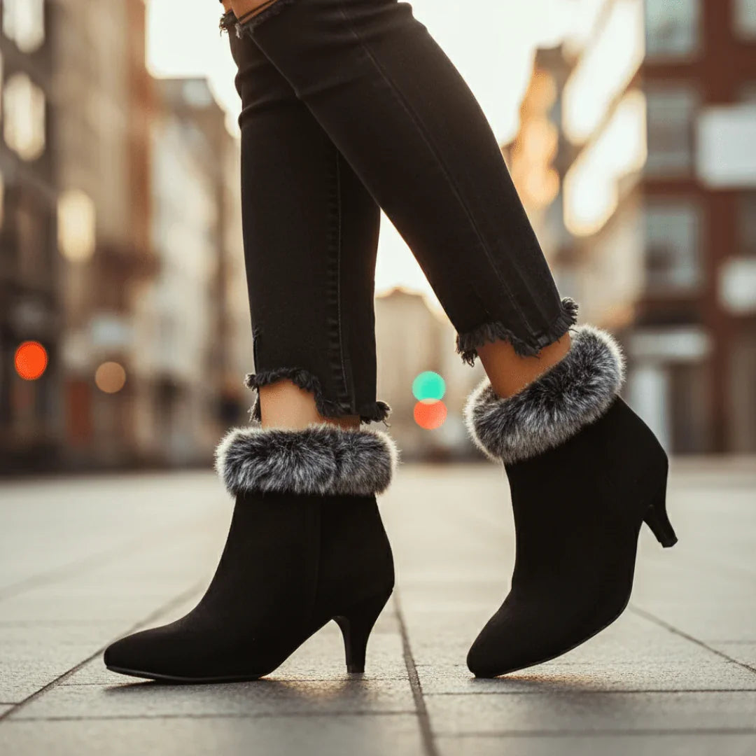 Aurora Kunstfell-Stiefel