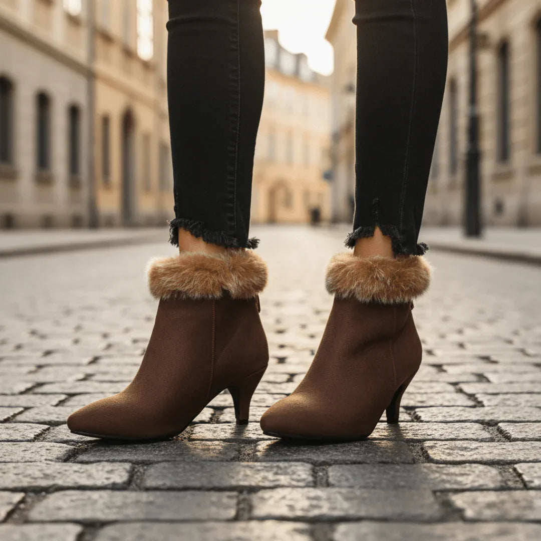 Aurora Kunstfell-Stiefel