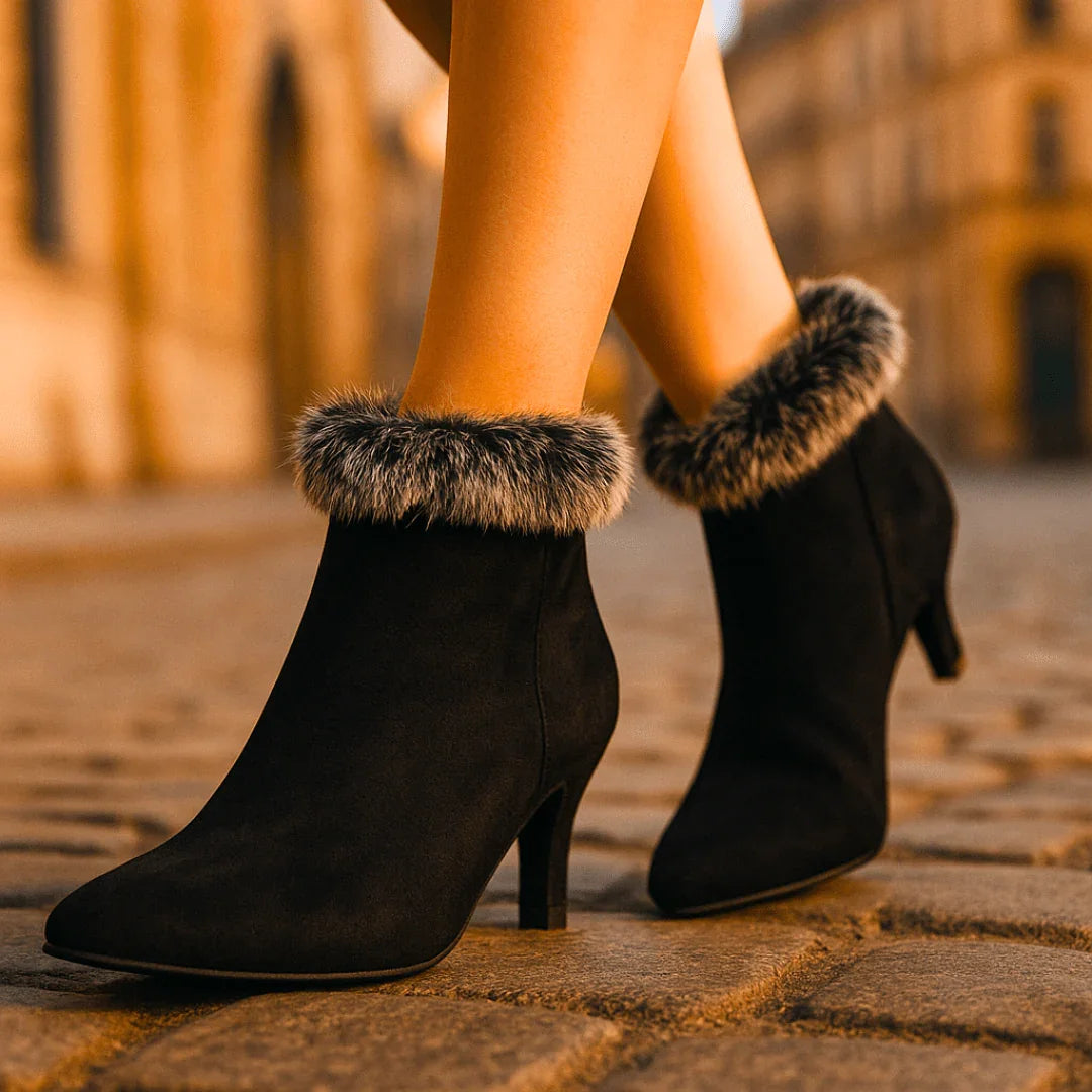 Aurora Kunstfell-Stiefel