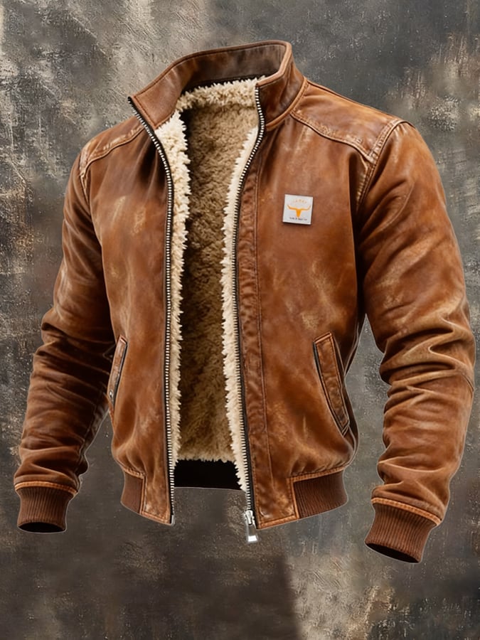 CHAQUETA VINTAGE CON FORRO DE SHERPA