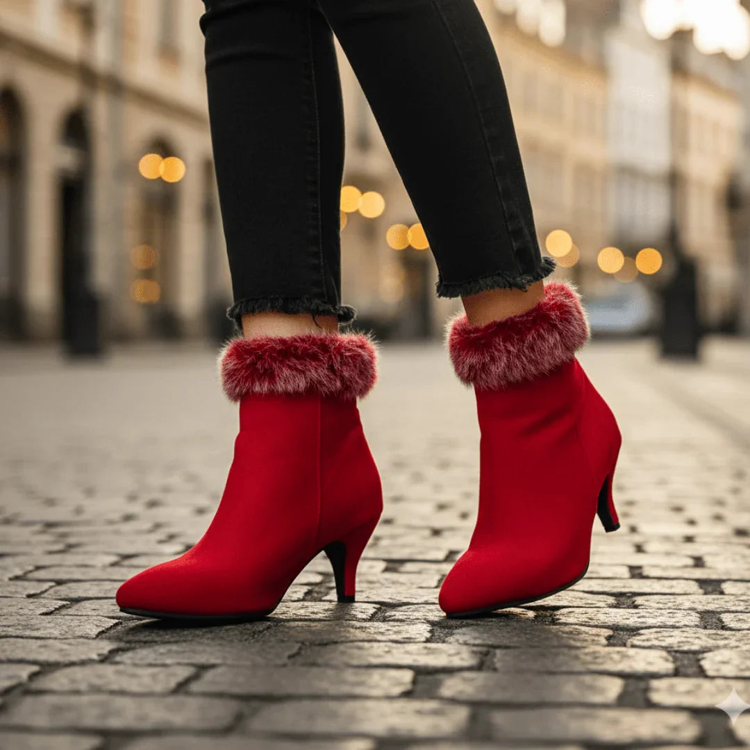 Aurora Kunstfell-Stiefel