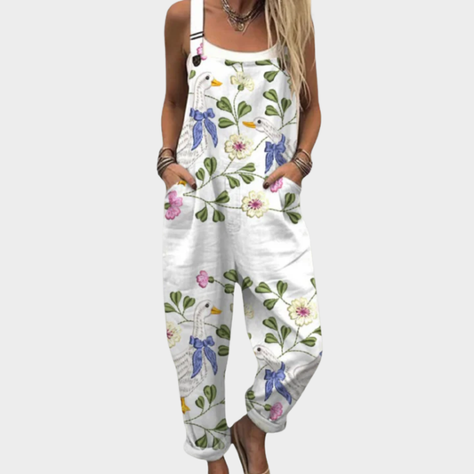 Bequemer Overall mit Muster