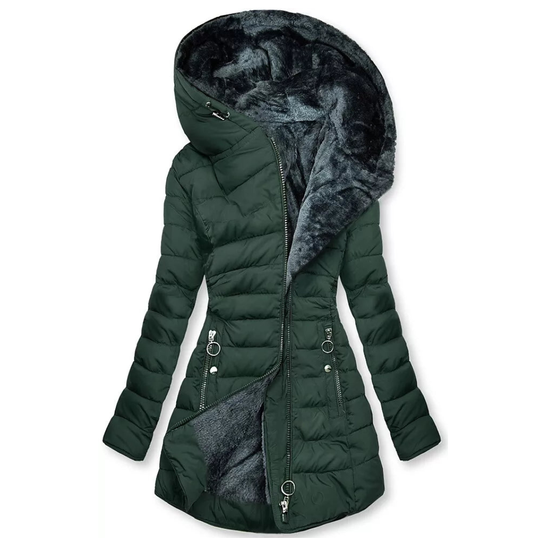 Beatrice™ | Warmer Mantel mit Pelz gefüttert