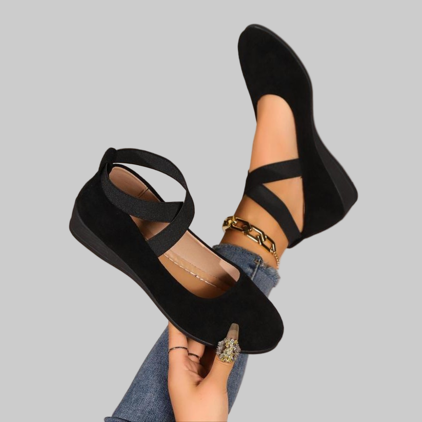 ANGELA | Geschlossene und bequeme Keilabsatzschuhe