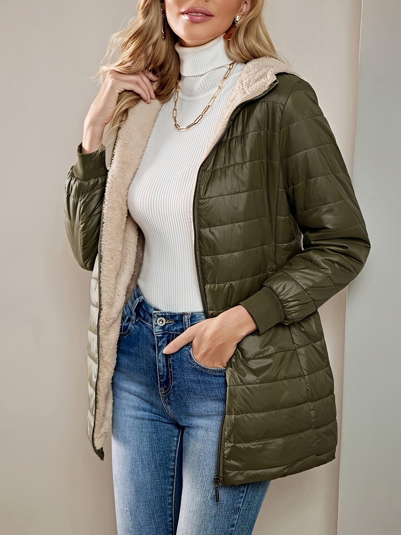 Enrica | Lässlicher langer Mantel