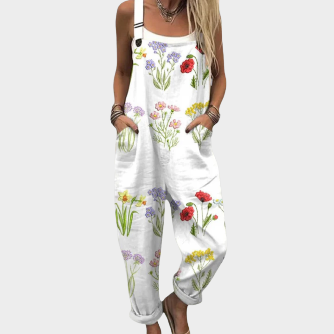 Bequemer Overall mit Muster