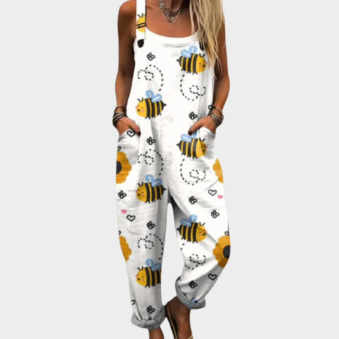 Bequemer Overall mit Muster