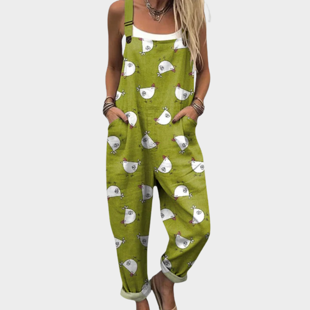 Bequemer Jumpsuit mit Muster