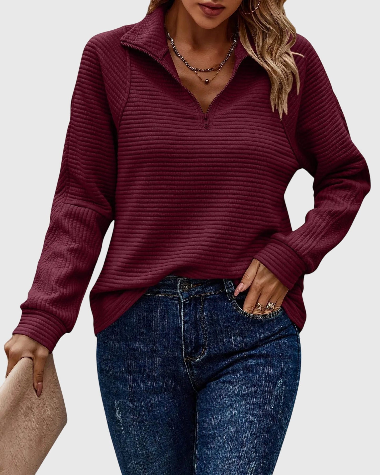 Abigail™ | Suéter elegante con cremallera