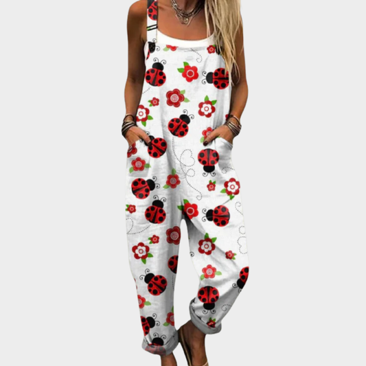 Bequemer Overall mit Muster