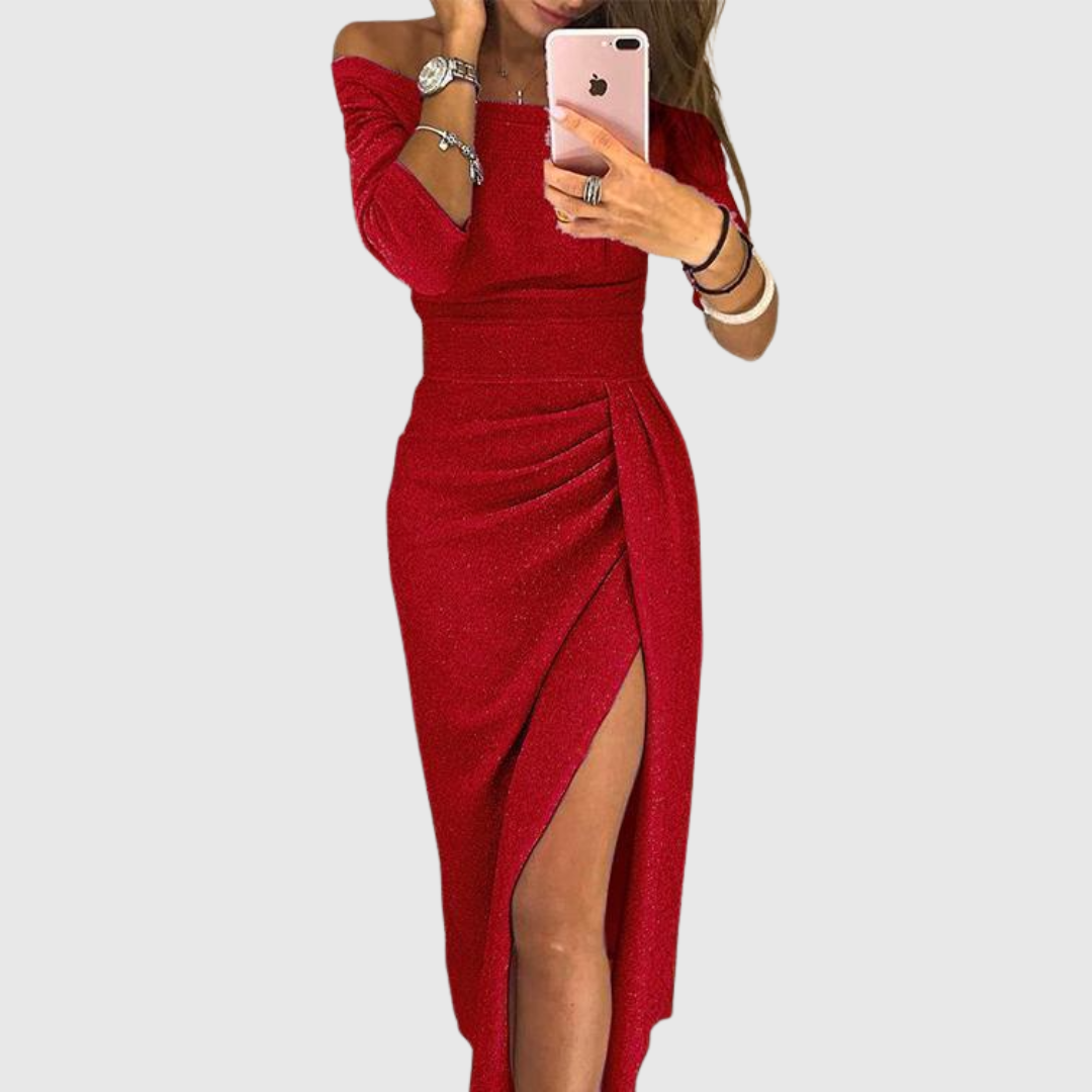 Marina | Elegantes Maxikleid mit Neckholder und fließendem Schnitt