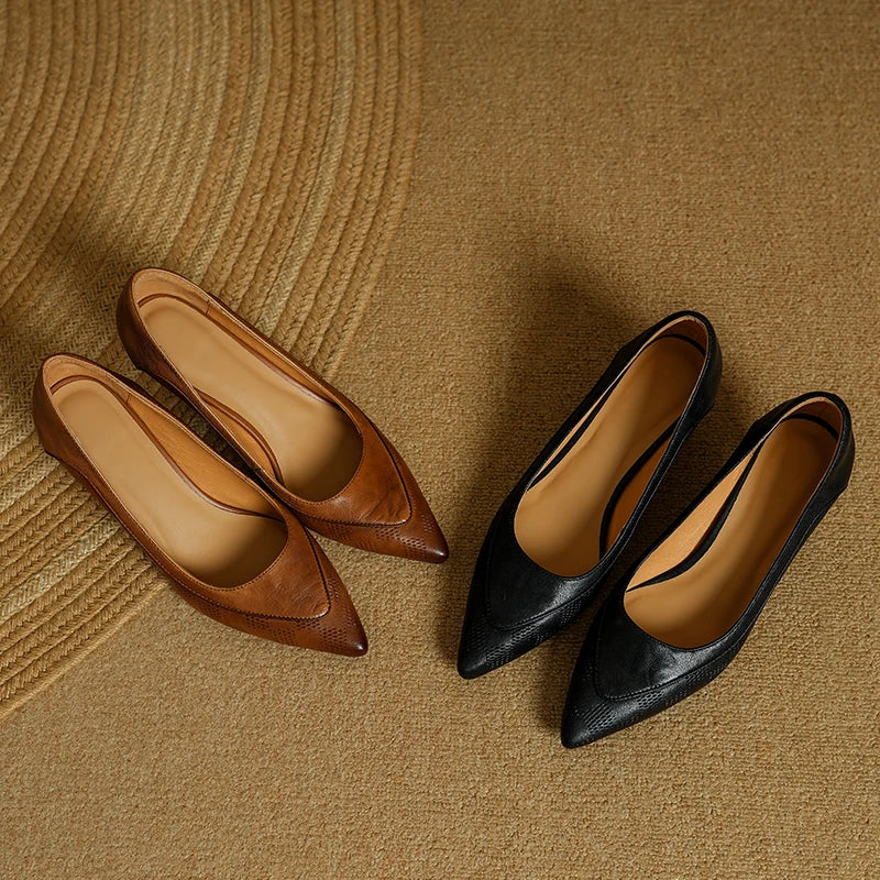 Belle Pumps aus echtem Leder