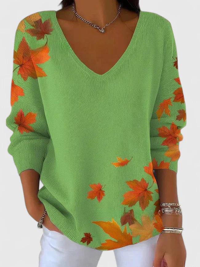 Sera™ | Eleganter V-Ausschnitt-Pullover