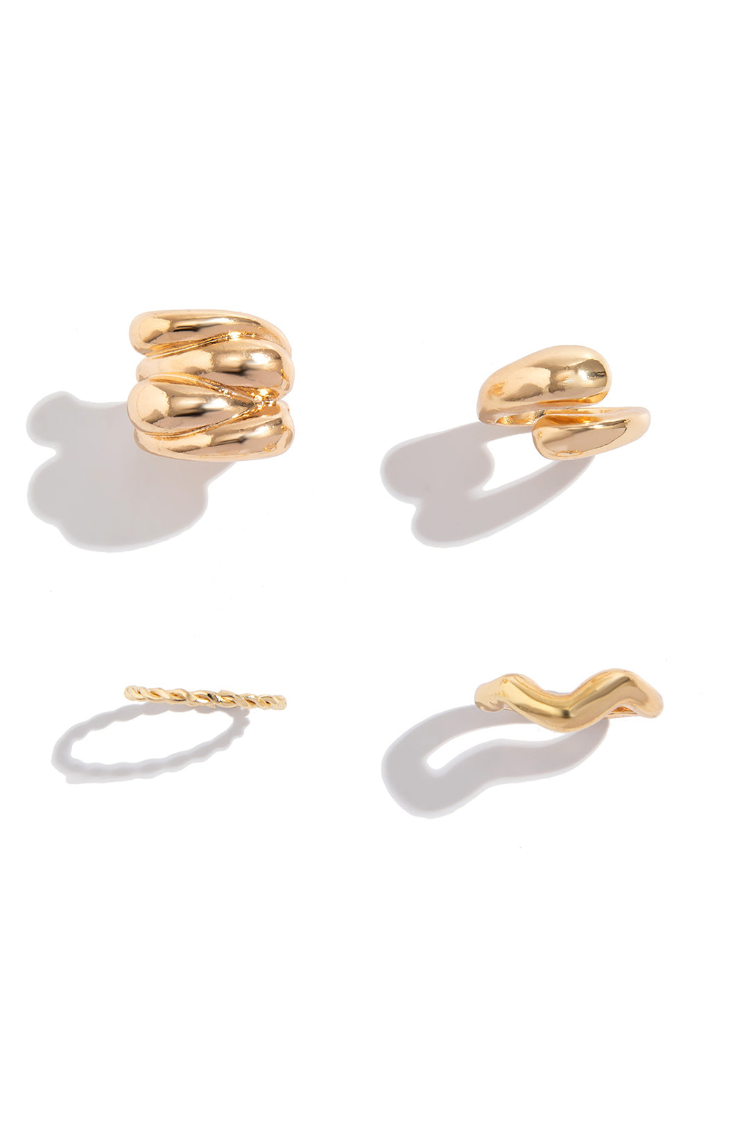 4-teiliges Metallringset