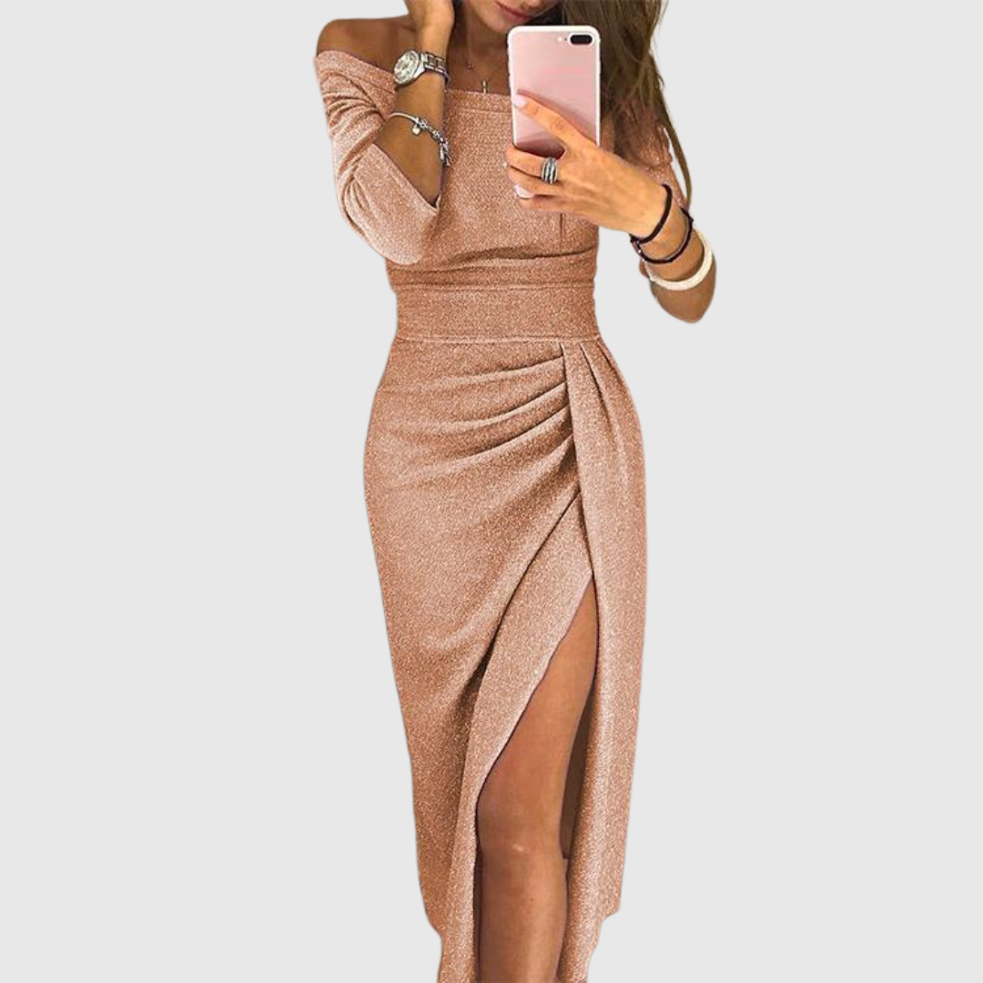 Marina | Elegantes Maxikleid mit Neckholder und fließendem Schnitt