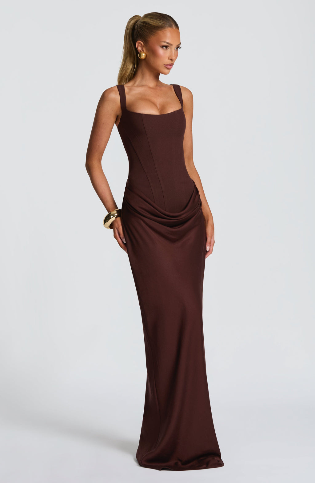 Rosa™ | Fließend geschnittenes Kleid mit eng anliegendem Korsett