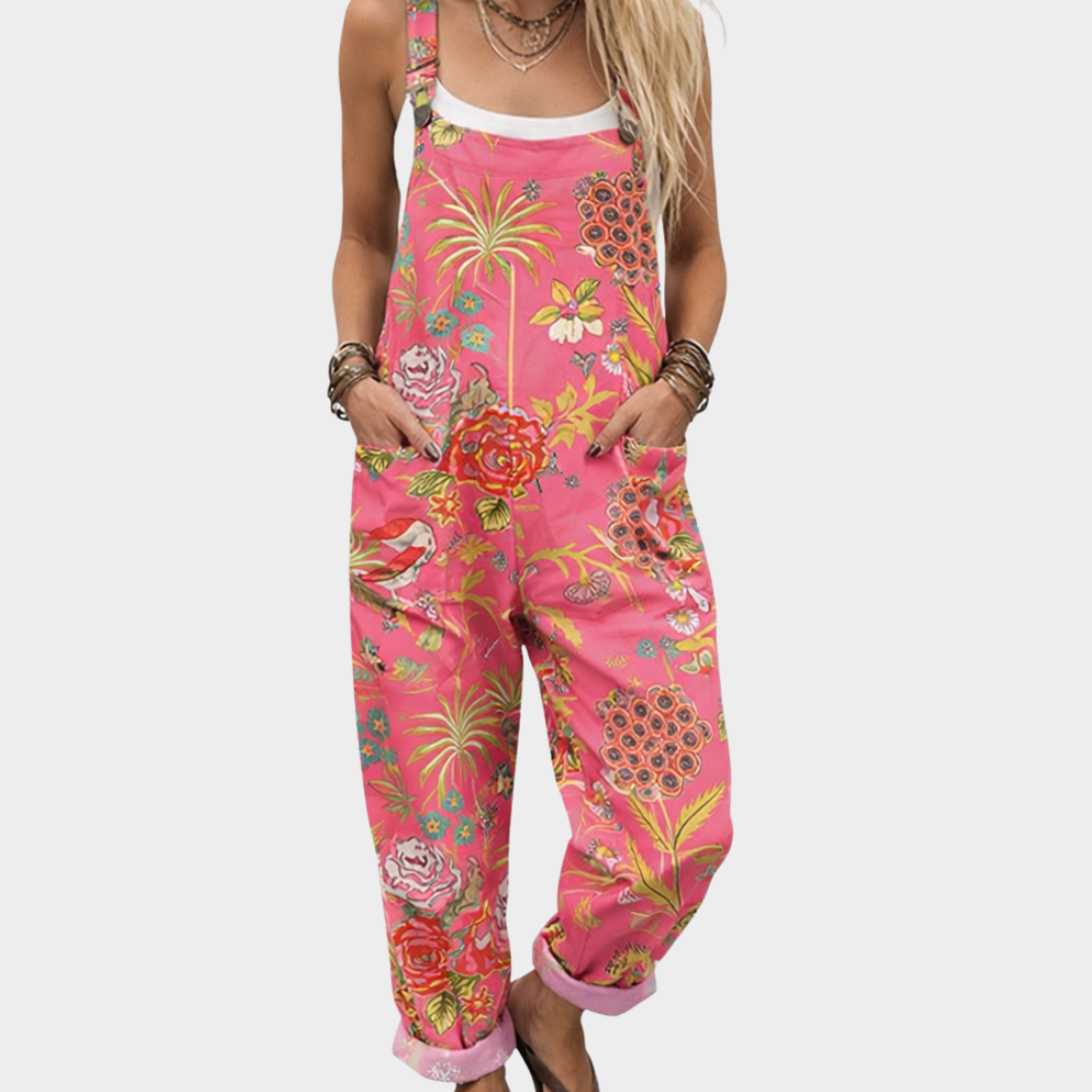 Bequemer Overall mit Muster