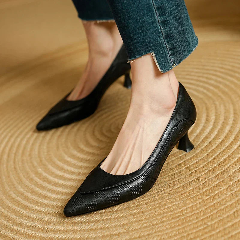 Belle Pumps aus echtem Leder